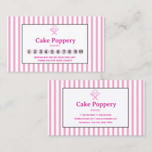 Elegant Striped Loyalty Card