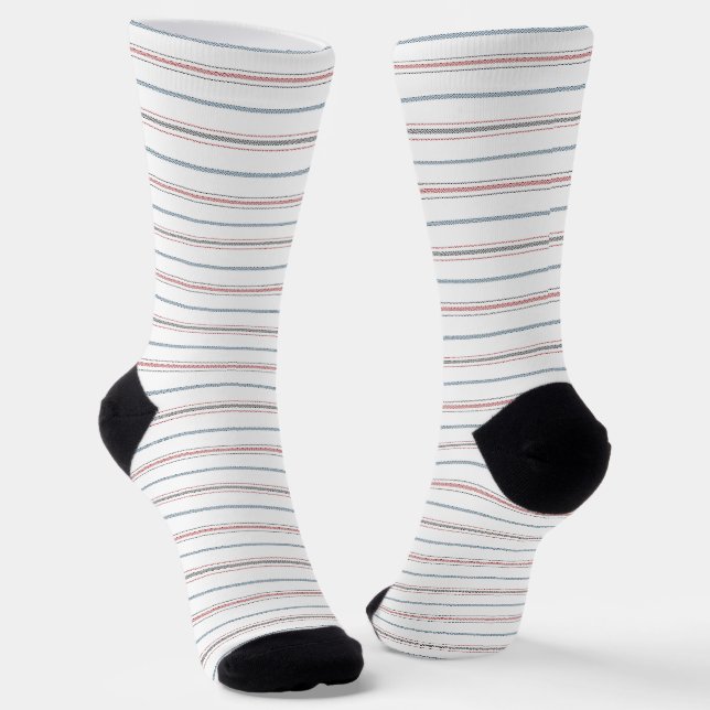 Elegant striped pattern. socks (Angled)