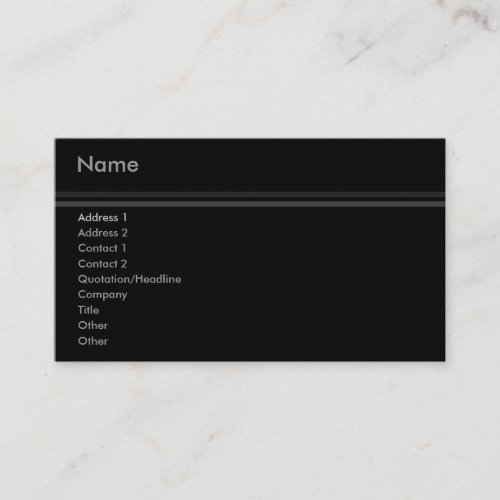 Elegant Stripes Business Card