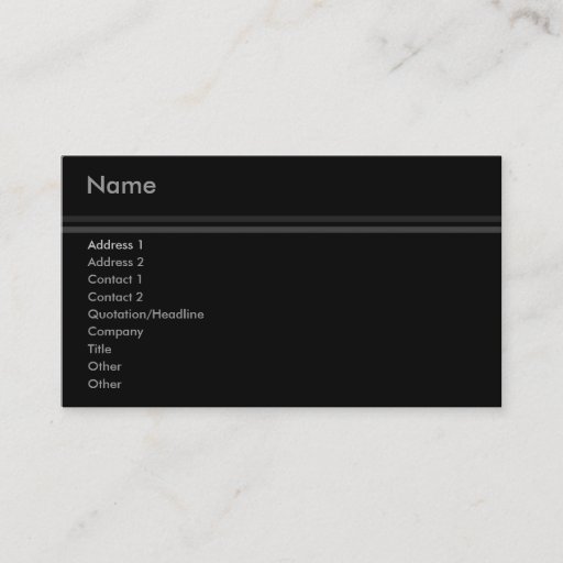 Customizable Elegant Stripes Business Card