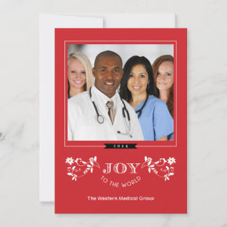 Elegant Stripes Corporate Holiday Card