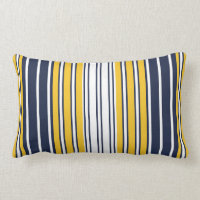 Elegant, stripes, navy blue, mustard yellow, white