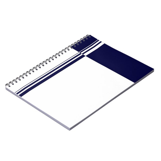 Elegant Stripes Notebook (Left Side)