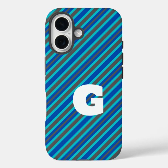  Elegant Stripes Pattern Personalize Case-Mate iPhone Case (Back)