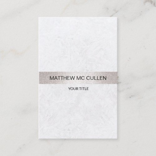 Elegant structure strip business card