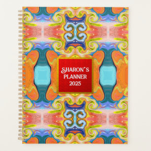 Elegant Stylish Abstract Art Deco Imperial Marble Planner