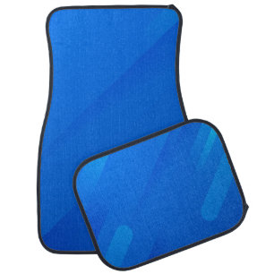 Elegant Stylish Blue Texture Set of Car Mats