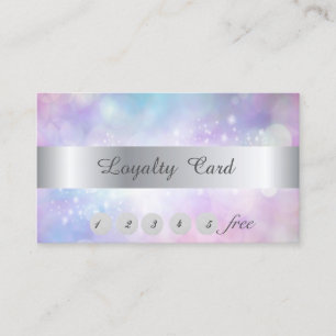 Elegant Stylish Bokeh Loyalty Card