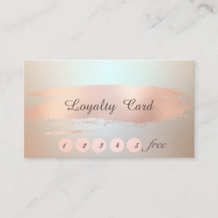 Elegant Stylish , Brush Stroke Loyalty Card
