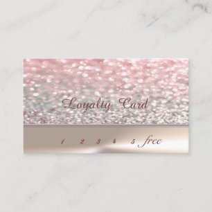 Elegant Stylish Chic , Bokeh Loyalty Card