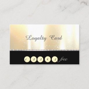 Elegant Stylish Chic Gold Loyalty Card