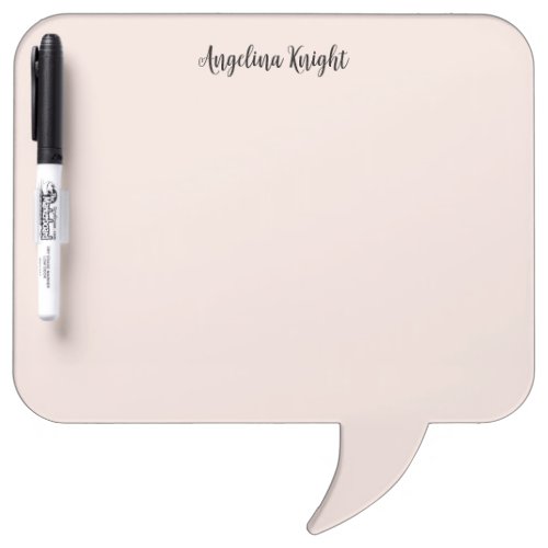 Elegant Stylish Chic Plain Handwriting Script Dry Erase Board