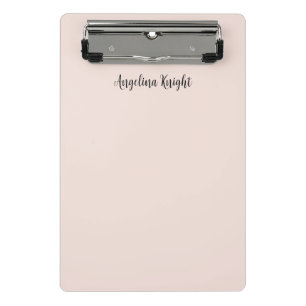 Elegant Stylish Chic Plain Handwriting Script Mini Clipboard