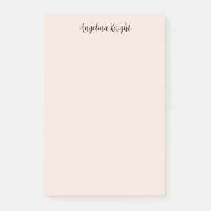 Elegant Stylish Chic Plain Handwriting Script Post-it Notes