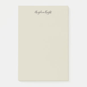 Elegant Stylish Chic Plain Handwriting Script Post-it Notes
