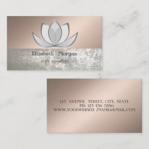 Elegant Stylish Chic Pofessional Lotus Business Ca Card
