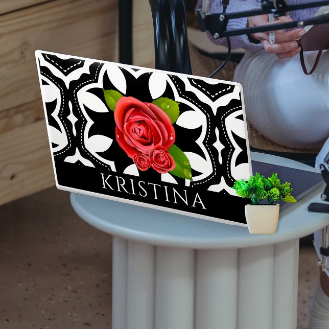 Elegant Stylish Chic Romantic Floral Modern  HP Laptop Skin (Creator Uploaded)