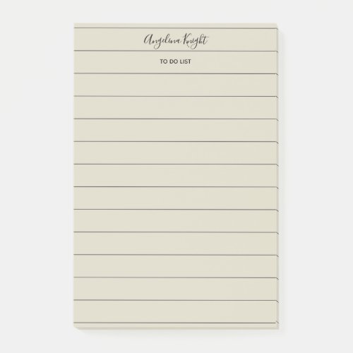 Elegant Stylish Chic Todo List Handwriting Script Post_it Notes