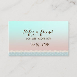Elegant Stylish Cute Referral Card