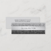 Elegant Stylish Faux Silver Stripe Event Planner Mini Business Card (Front/Back)