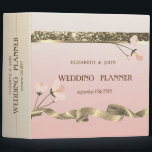 Elegant Stylish Floral Wedding 3 Ring Binder<br><div class="desc">Elegant chic floral wedding planner.</div>