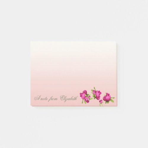 Elegant Stylish Girly    Flowers Post_it Notes