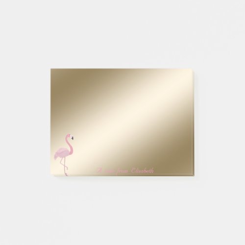 Elegant StylishGirly Pink Flamingo Post_it Notes