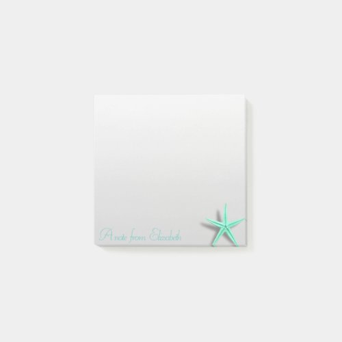 Elegant Stylish Girly Starfish Post_it Notes
