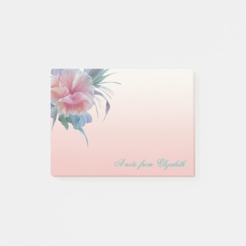 Elegant Stylish Girly  Watercolor  Flowers Post_it Notes