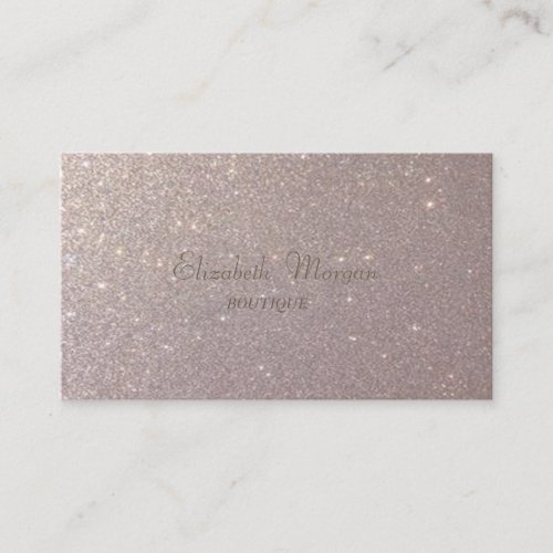 Elegant Stylish Glamorous Proffesional Glittery Business Card