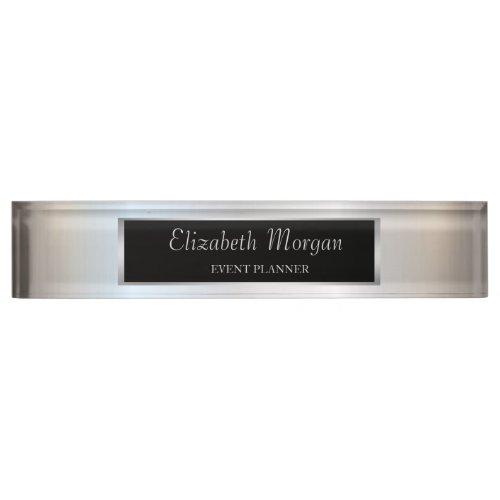 Elegant Stylish Gold Desk Name Plate