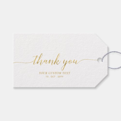 Elegant Stylish Gold Party Favor Thank you Gift Ta Gift Tags