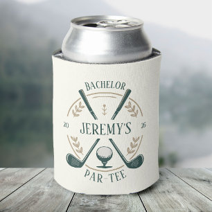 Elegant Stylish Golf Par-tee Bachelor Party Custom Can Cooler