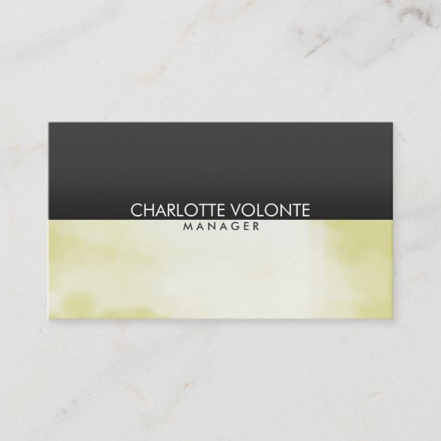 Elegant Stylish Gray Artwork Professional Business Card (Front)