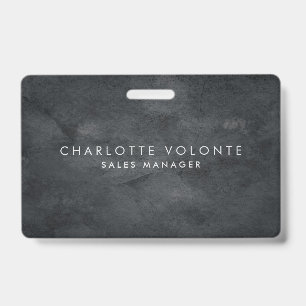 Elegant Stylish Gray Professional Art Badge