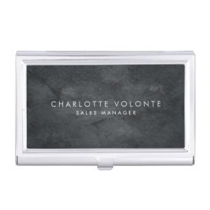 Elegant Stylish Gray Professional Art Business Card Case