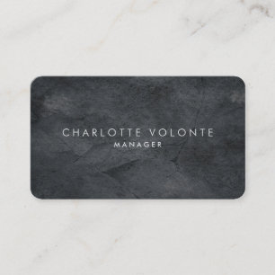 Elegant Stylish Gray Texture Professional Art Business Card