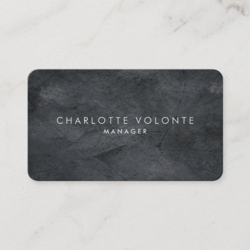 Elegant Stylish Gray Texture Professional Art Business Card