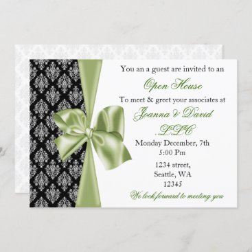 elegant stylish green Corporate Invitation