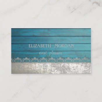 Elegant Stylish Lace Wood Texture Business Card by Biglibigli at Zazzle