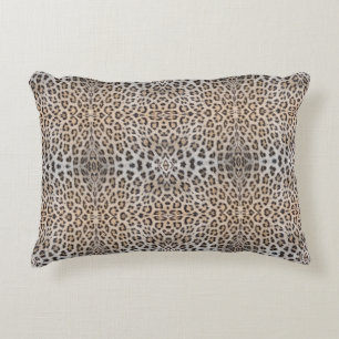 Elegant stylish leopard cheetah fur animal print accent pillow