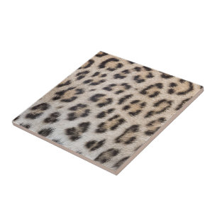 Elegant stylish leopard cheetah fur animal print ceramic tile