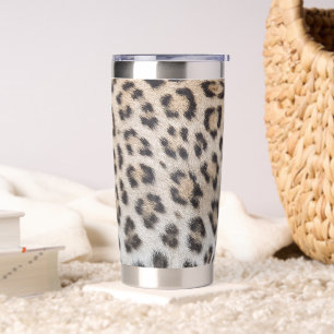 Elegant stylish leopard cheetah fur animal print insulated tumbler