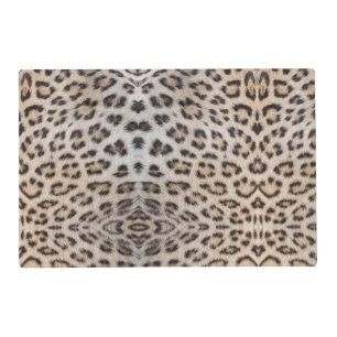 Elegant stylish leopard cheetah fur animal print placemat