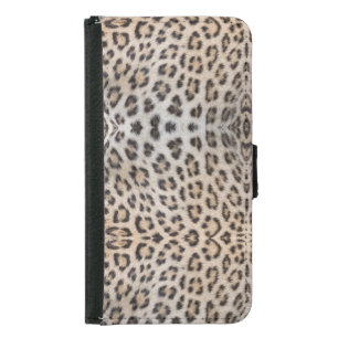 Elegant stylish leopard cheetah fur animal print samsung galaxy s5 wallet case