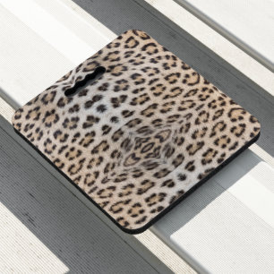 Elegant stylish leopard cheetah fur animal print seat cushion