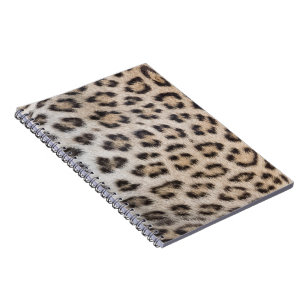 Elegant stylish leopard cheetah fur print pattern notebook