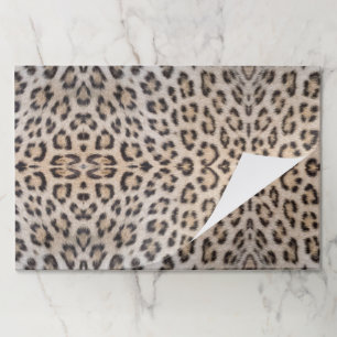 Elegant stylish leopard cheetah fur print placemat