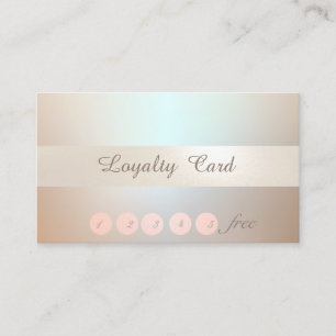 Elegant Stylish,Luminous Confetti Loyalty Card