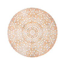 Elegant Stylish Mandala Boho Chic White & Copper